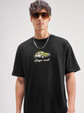 Highlander Men Black Embroidered Round Neck Embroidered T-Shirt - Black - Image 1
