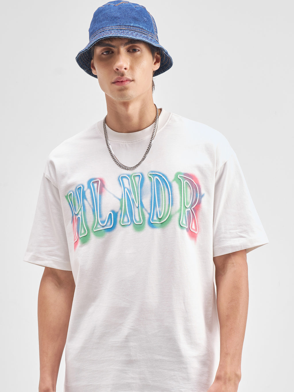 Highlander Men White Printed Round Neck T-Shirt - White - Image 1