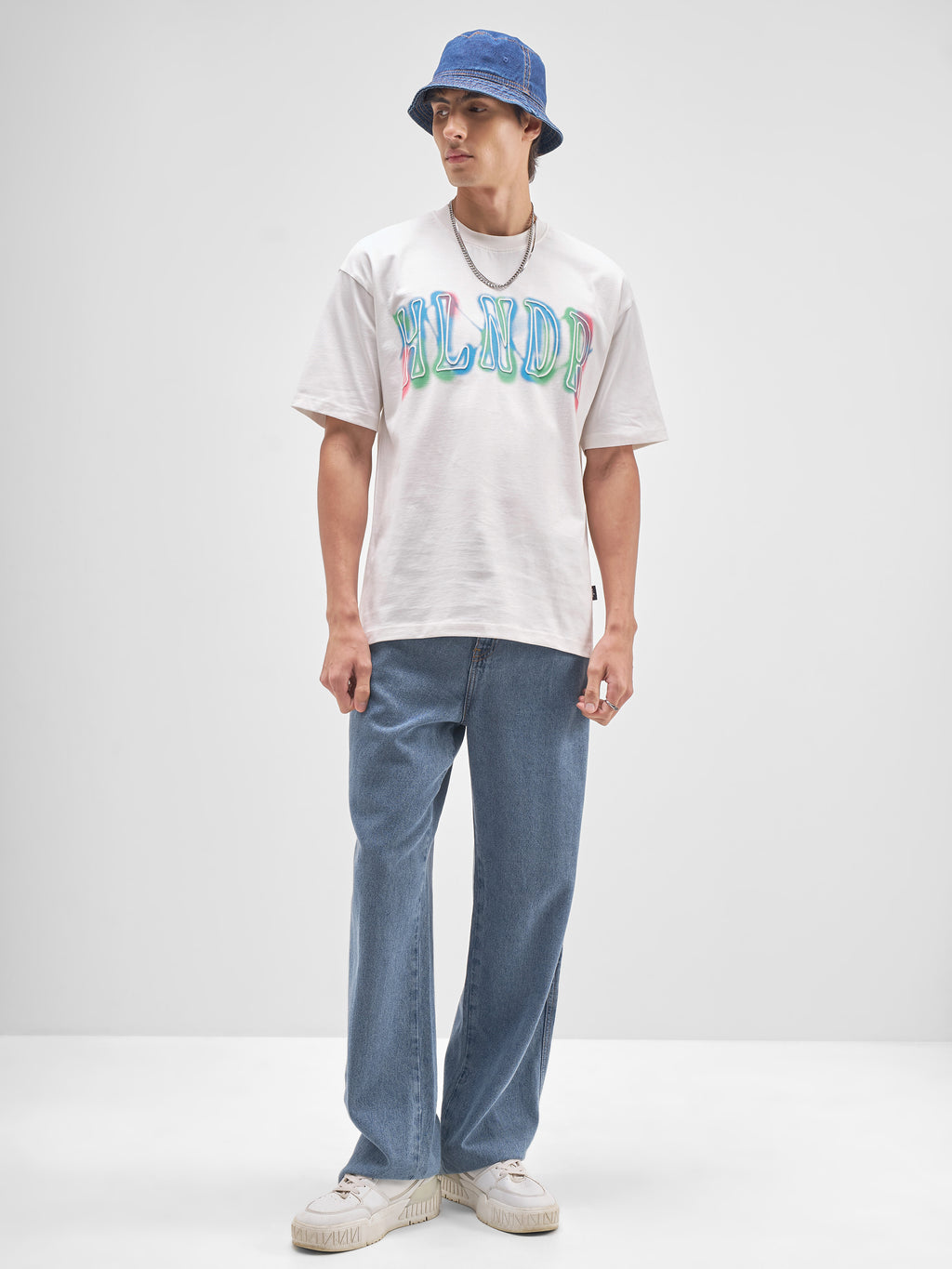 Highlander Men White Printed Round Neck T-Shirt - White - Image 2