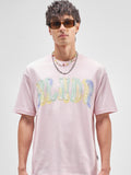Highlander Men Pink Printed Round Neck T-Shirt - Pink - Image 1