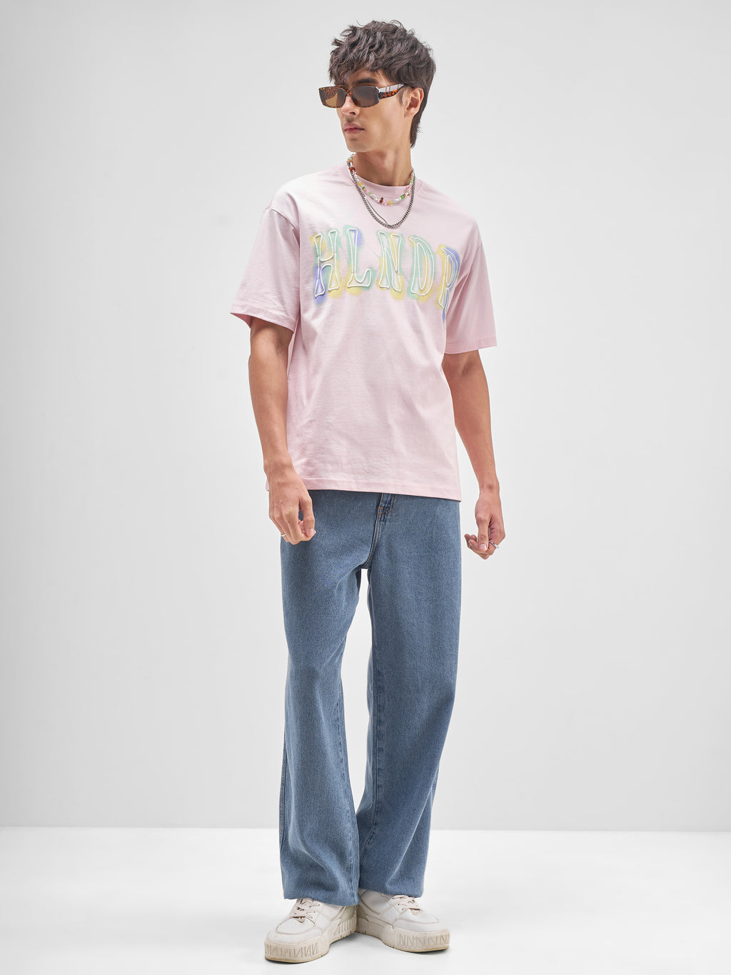Highlander Men Pink Printed Round Neck T-Shirt - Pink - Image 2