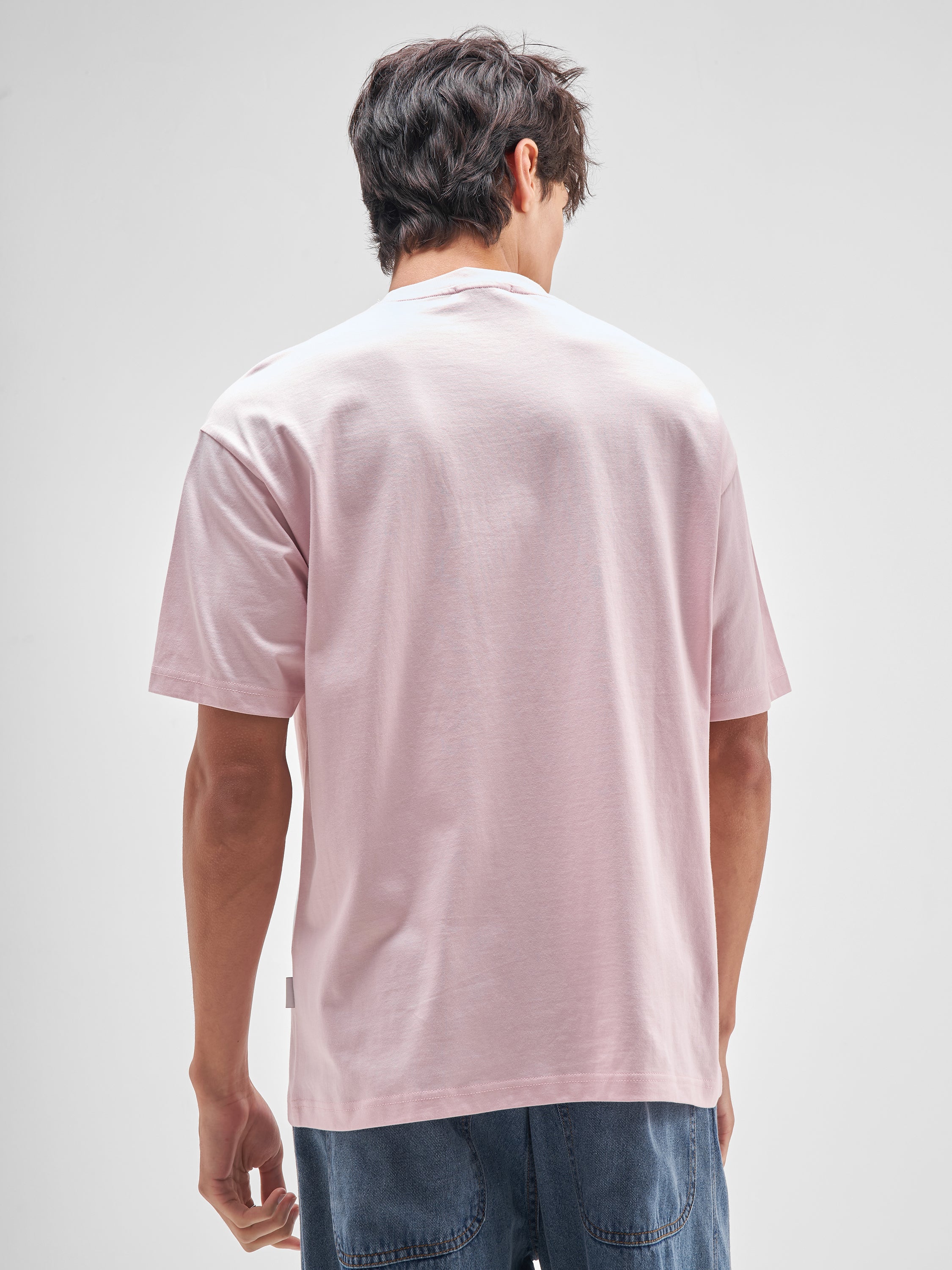 Highlander Men Pink Printed Round Neck T-Shirt - Pink - Image 3