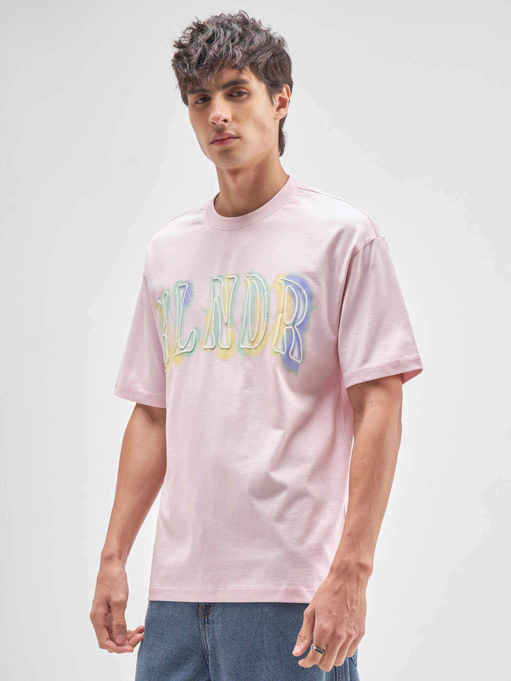 Highlander Men Pink Printed Round Neck T-Shirt - Pink - Image 4