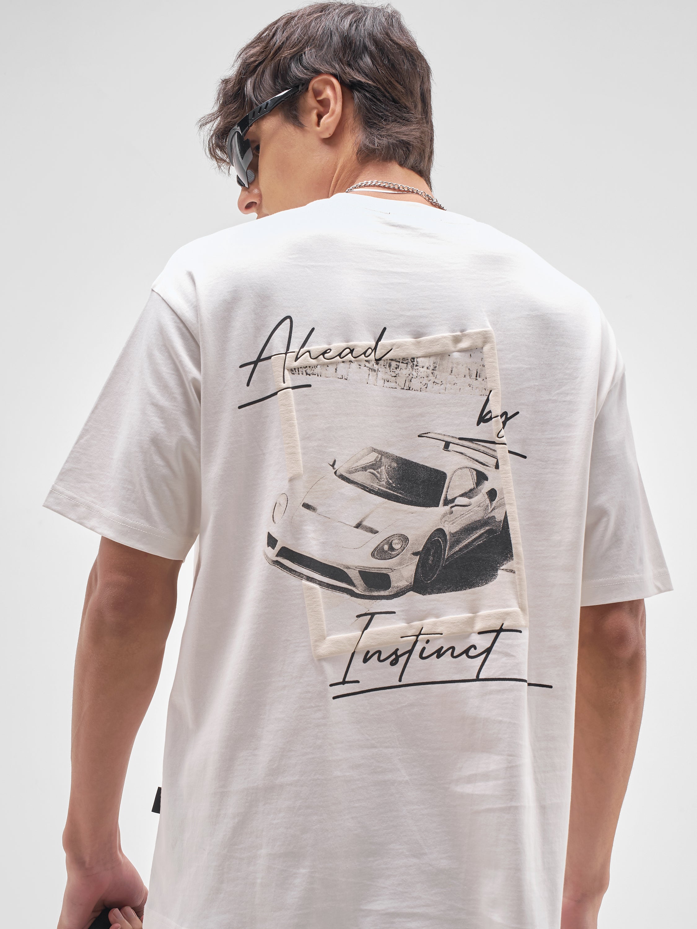 Highlander Men White Printed Round Neck T-Shirt - White - Image 1
