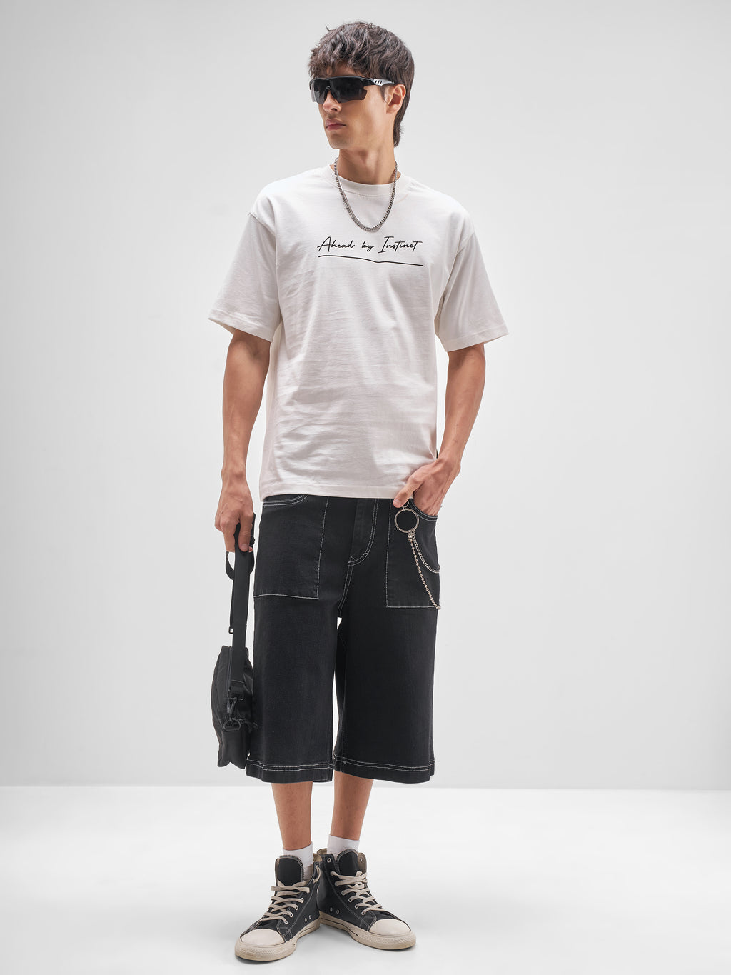 Highlander Men White Printed Round Neck T-Shirt - White - Image 2