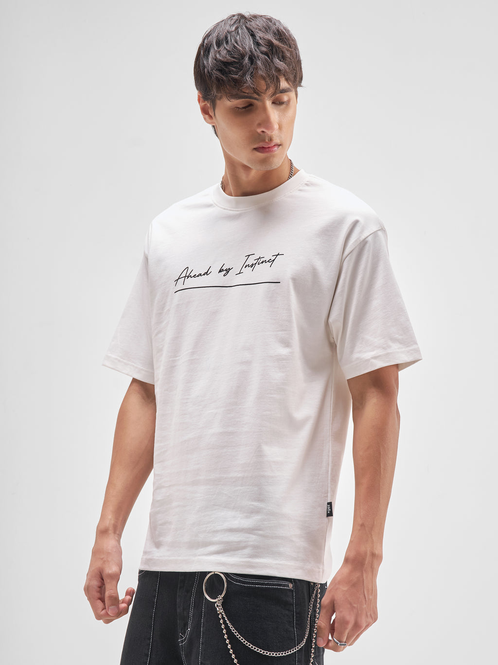 Highlander Men White Printed Round Neck T-Shirt - White - Image 4
