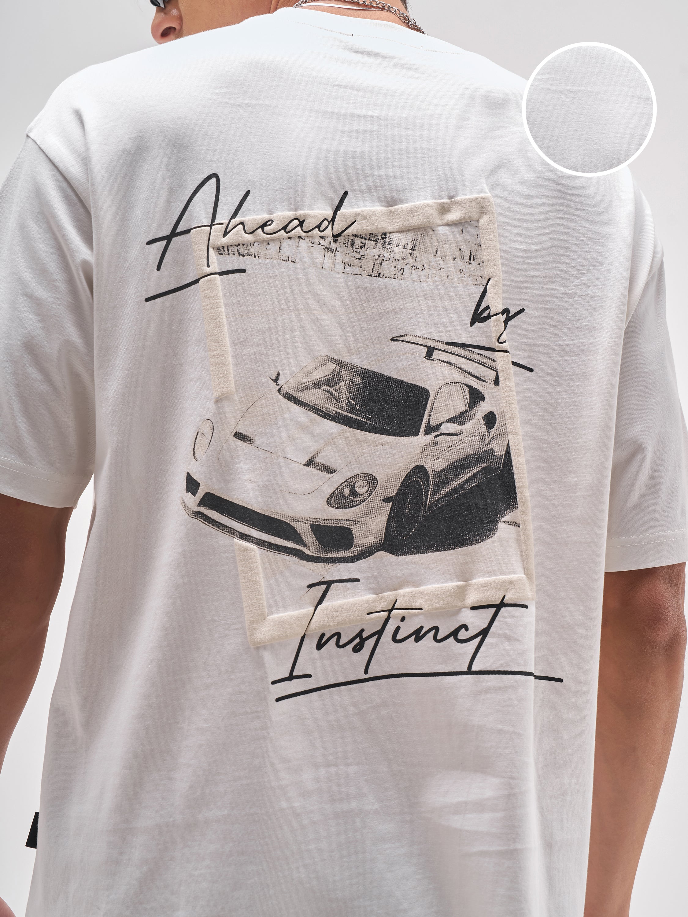 Highlander Men White Printed Round Neck T-Shirt - White - Image 5