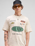 Highlander Men Beige Printed Round Neck T-Shirt - Beige - Image 1