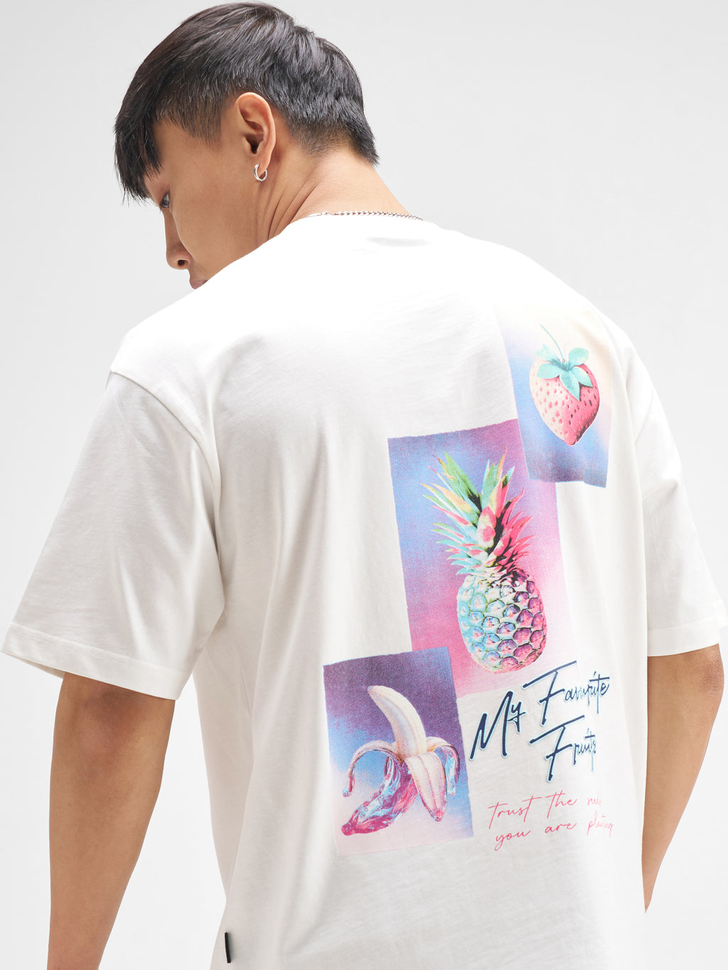 Highlander Men White Printed Round Neck T-Shirt - White - Image 1