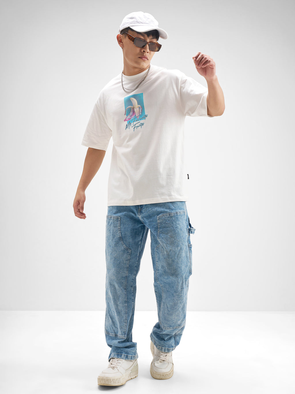 Highlander Men White Printed Round Neck T-Shirt - White - Image 2