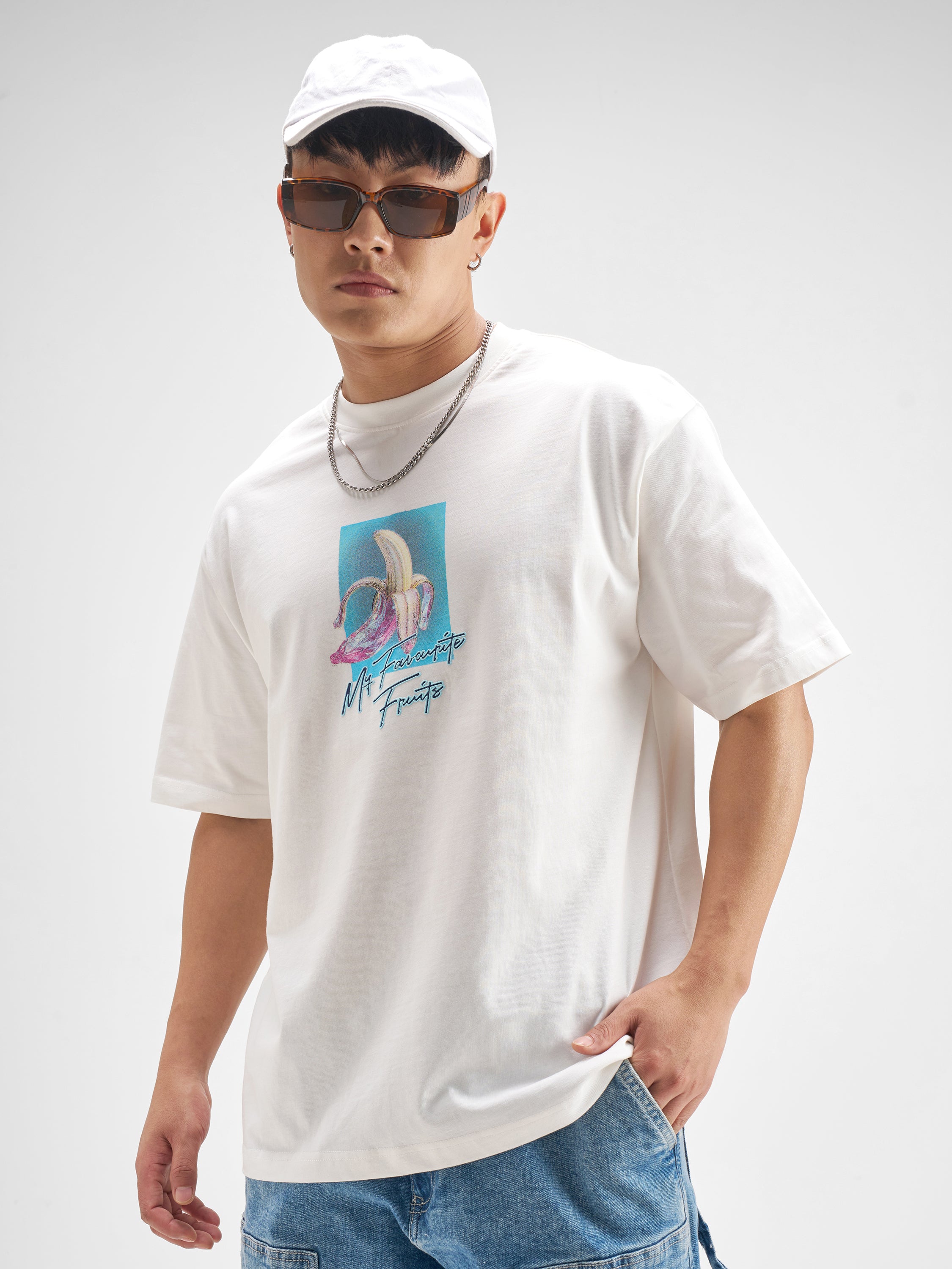 Highlander Men White Printed Round Neck T-Shirt - White - Image 3