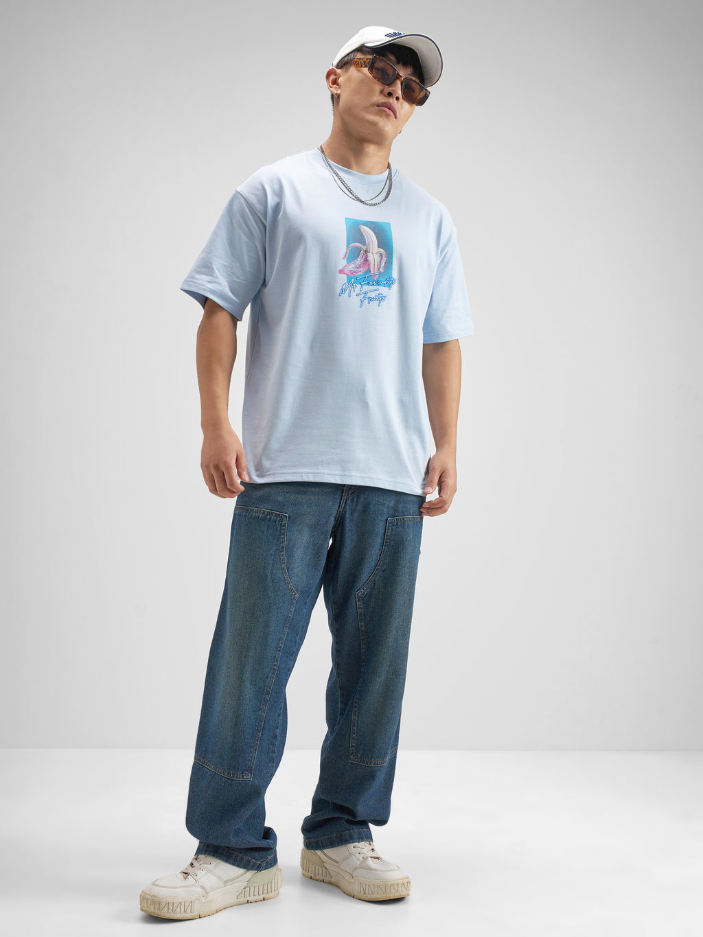 Highlander Men Blue Printed Round Neck T-Shirt - Blue - Image 2