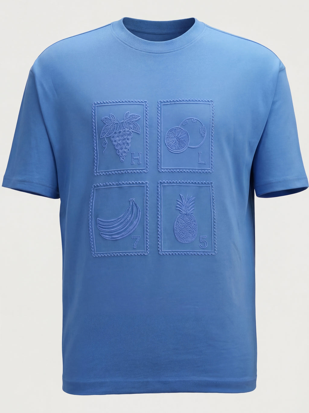 Highlander Men Blue Printed Round Neck T-Shirt - Blue - Image 8