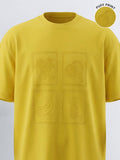 Highlander Men Yellow Printed Round Neck T-Shirt - Yellow - Image 1