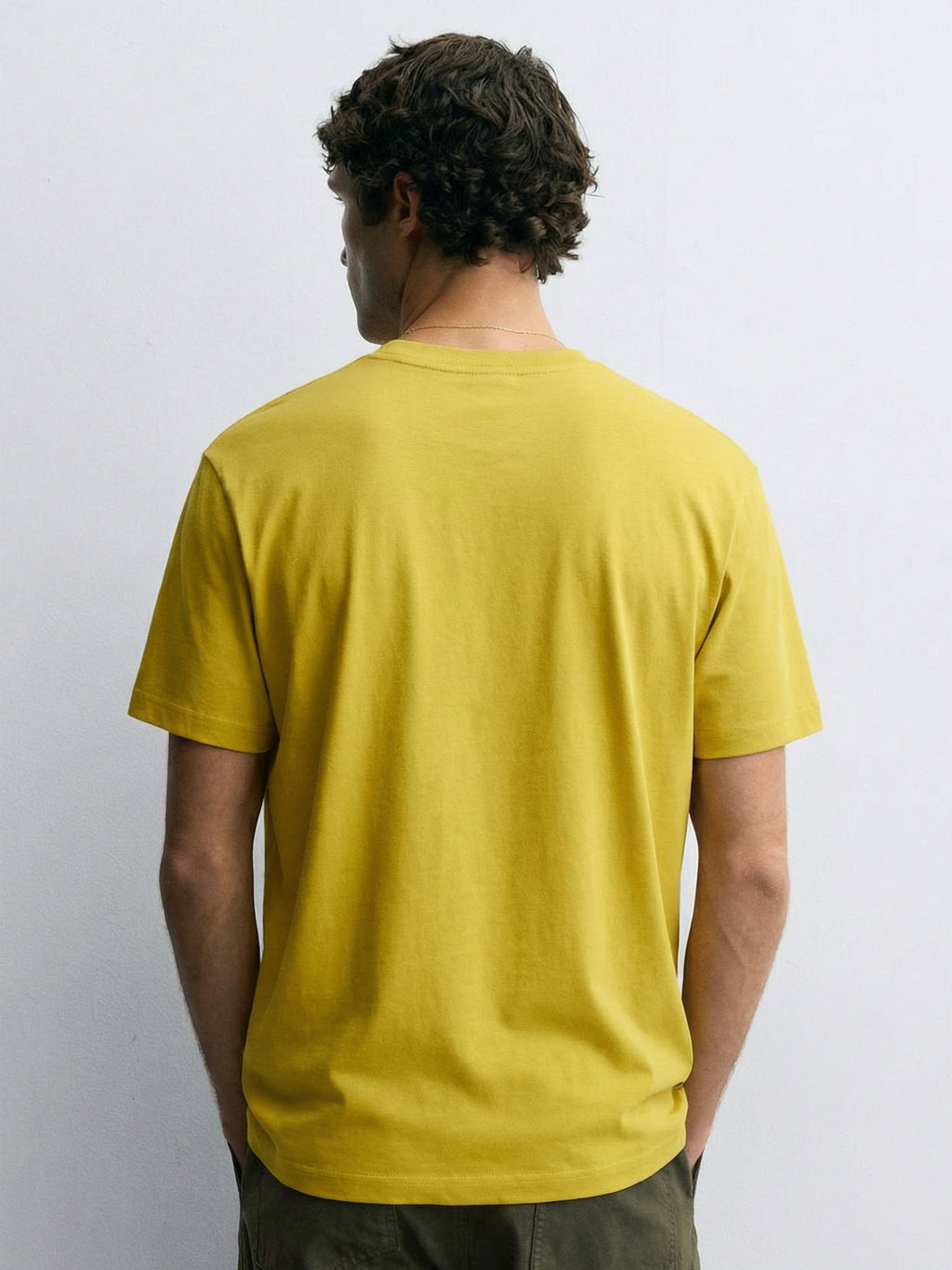 Highlander Men Yellow Printed Round Neck T-Shirt - Yellow - Image 5