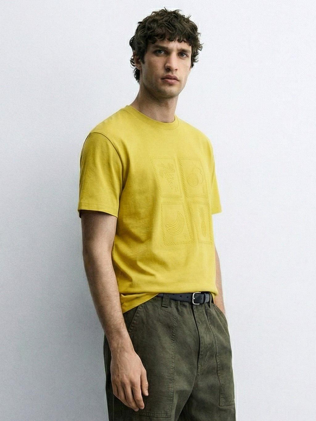 Highlander Men Yellow Printed Round Neck T-Shirt - Yellow - Image 6