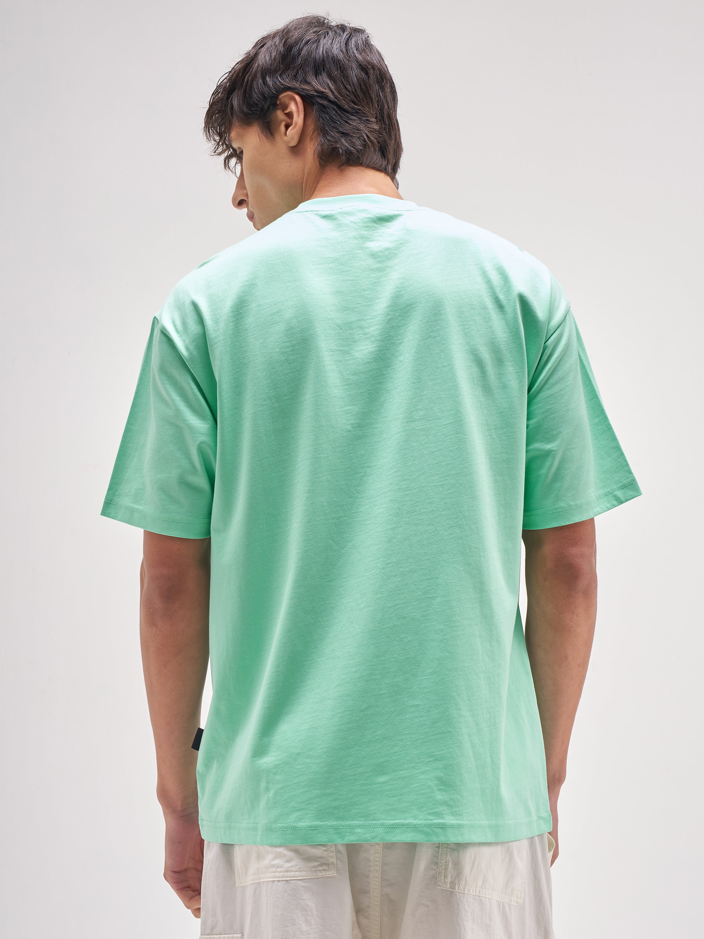 Highlander Men Green Printed Round Neck T-Shirt - Green - Image 3