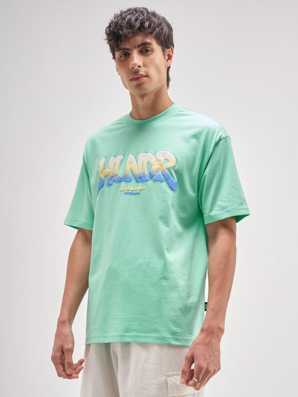 Highlander Men Green Printed Round Neck T-Shirt - Green - Image 4