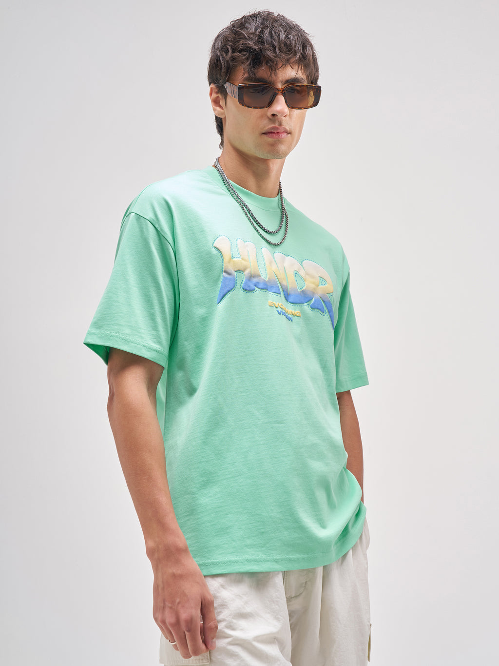 Highlander Men Green Printed Round Neck T-Shirt - Green - Image 6