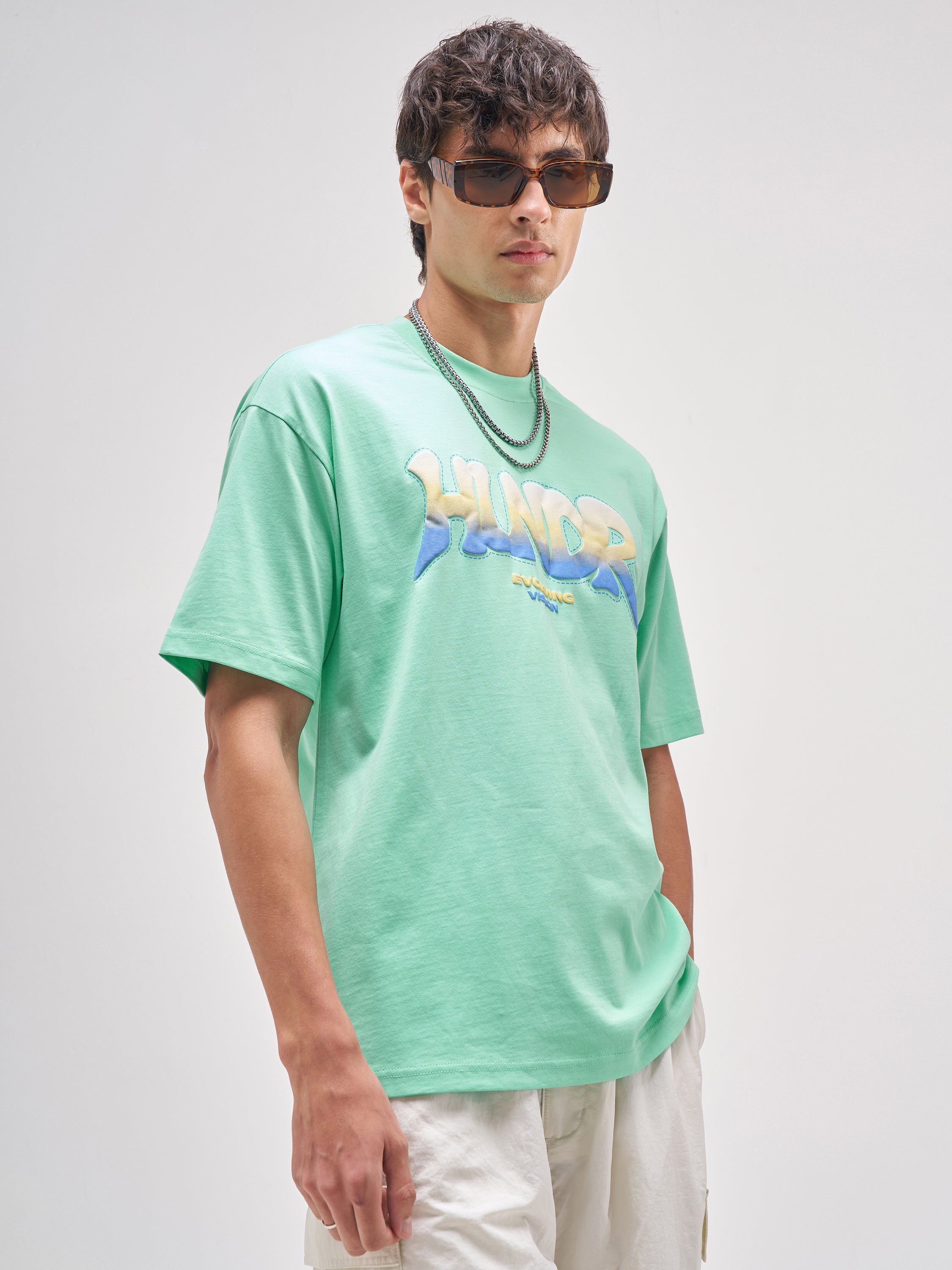 Highlander Men Green Printed Round Neck T-Shirt - Green - Image 6