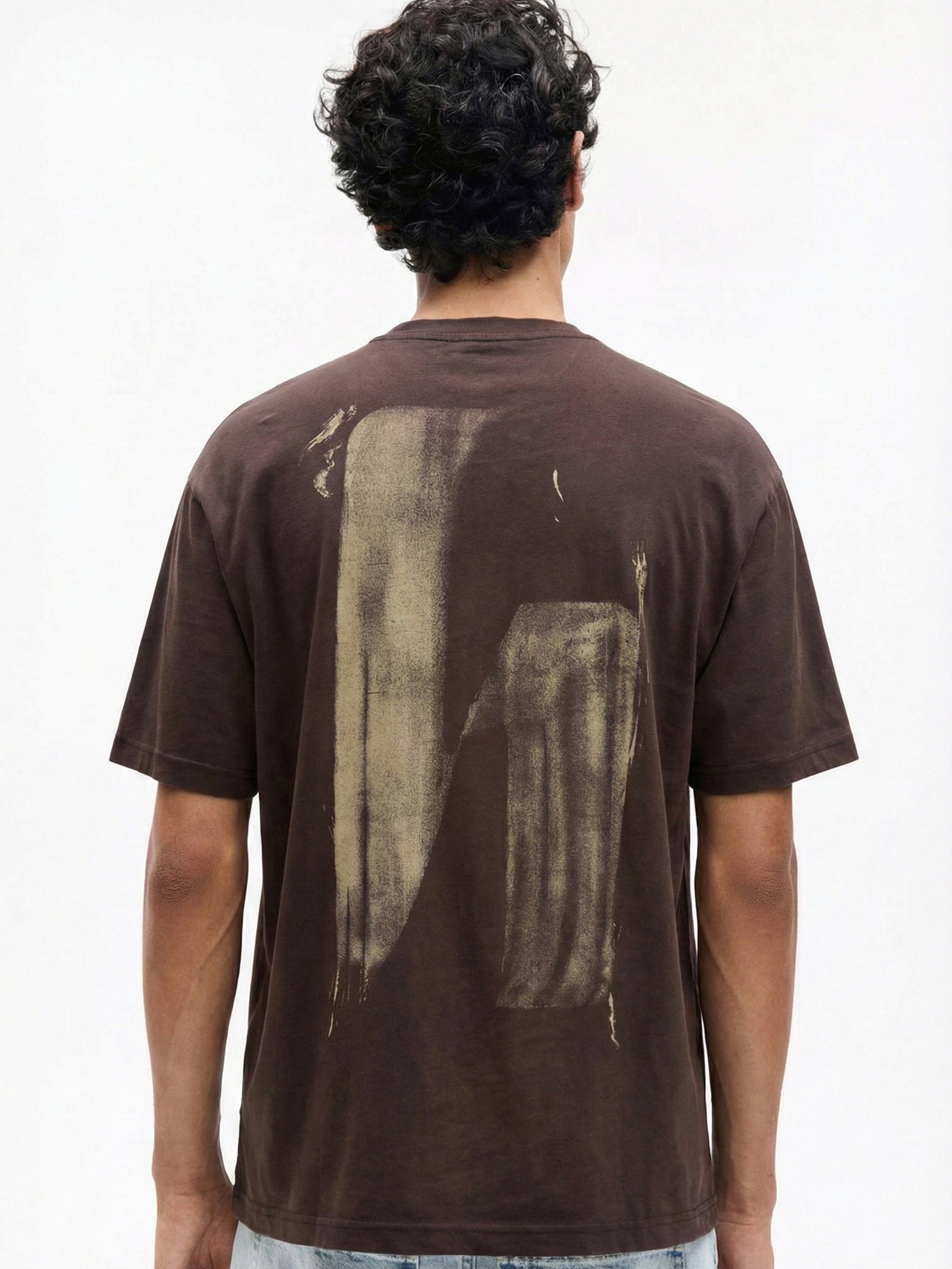 Highlander Men Brown Printed Round Neck T-Shirt - Brown - Image 4