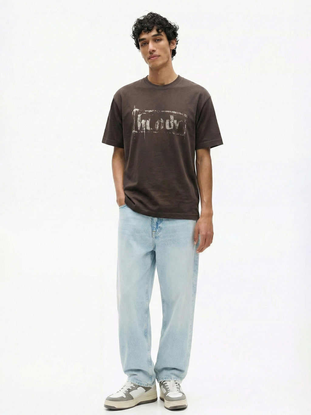 Highlander Men Brown Printed Round Neck T-Shirt - Brown - Image 5