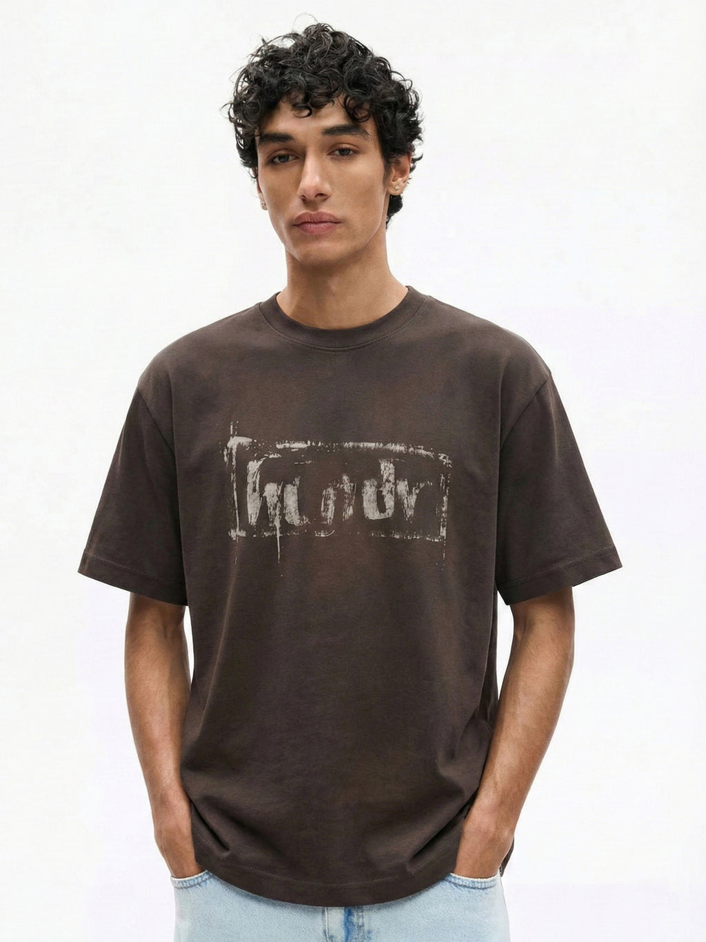 Highlander Men Brown Printed Round Neck T-Shirt - Brown - Image 6