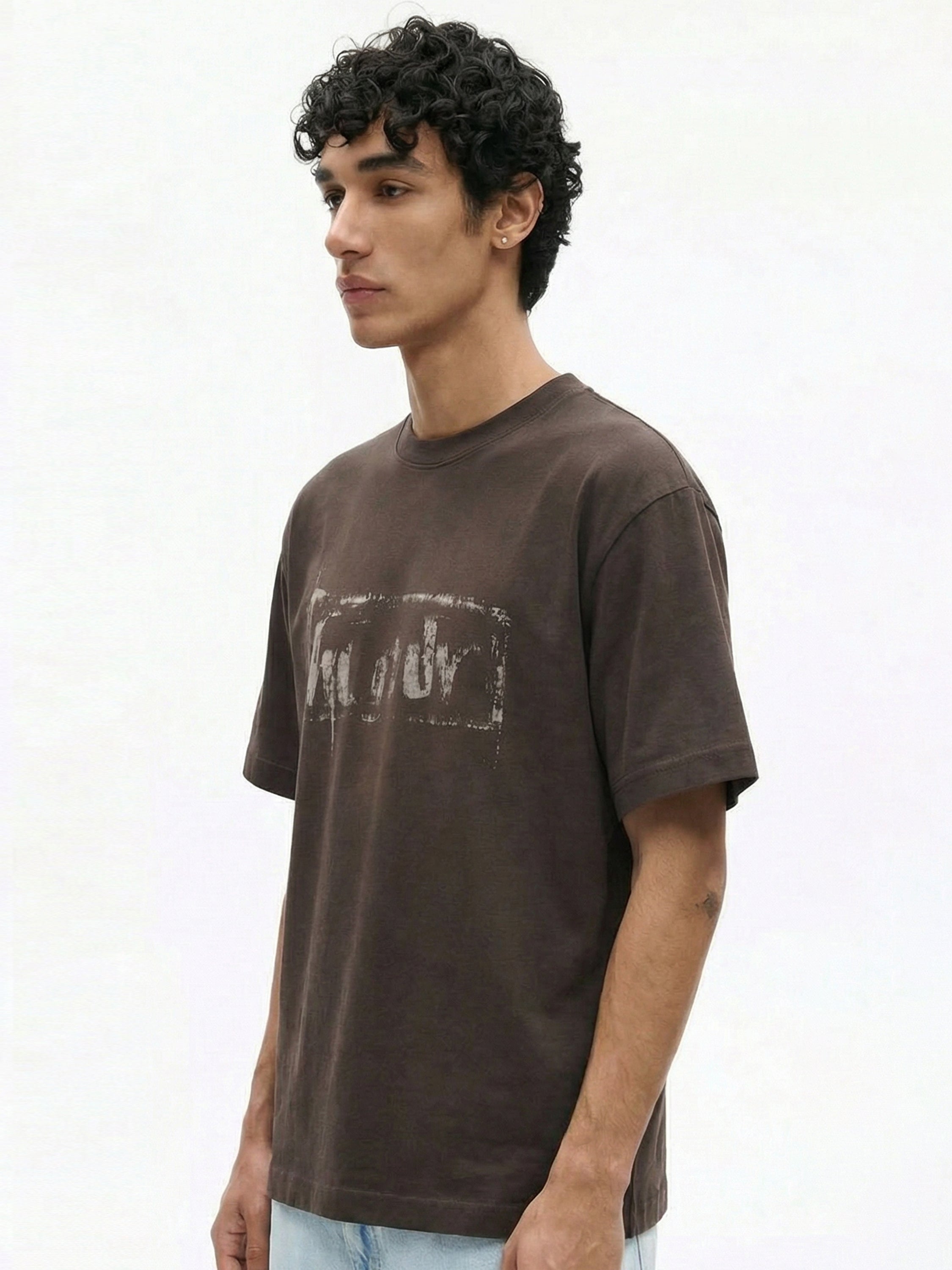 Highlander Men Brown Printed Round Neck T-Shirt - Brown - Image 7