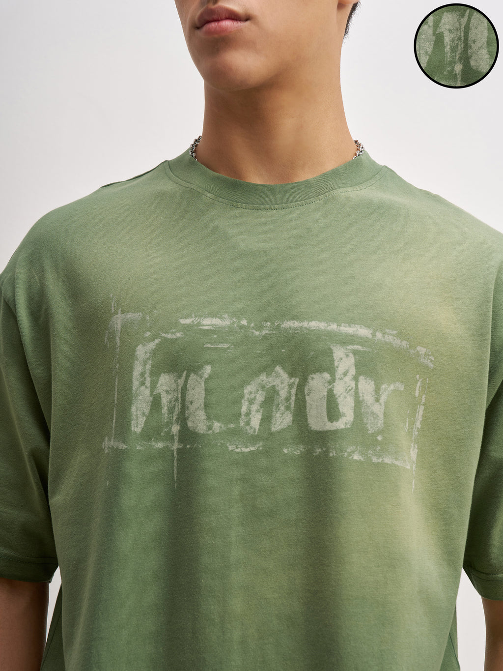 Highlander Men Olive Printed Round Neck T-Shirt - Olive - Image 5