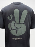 Highlander Men Black Printed Round Neck T-Shirt - Black - Image 1