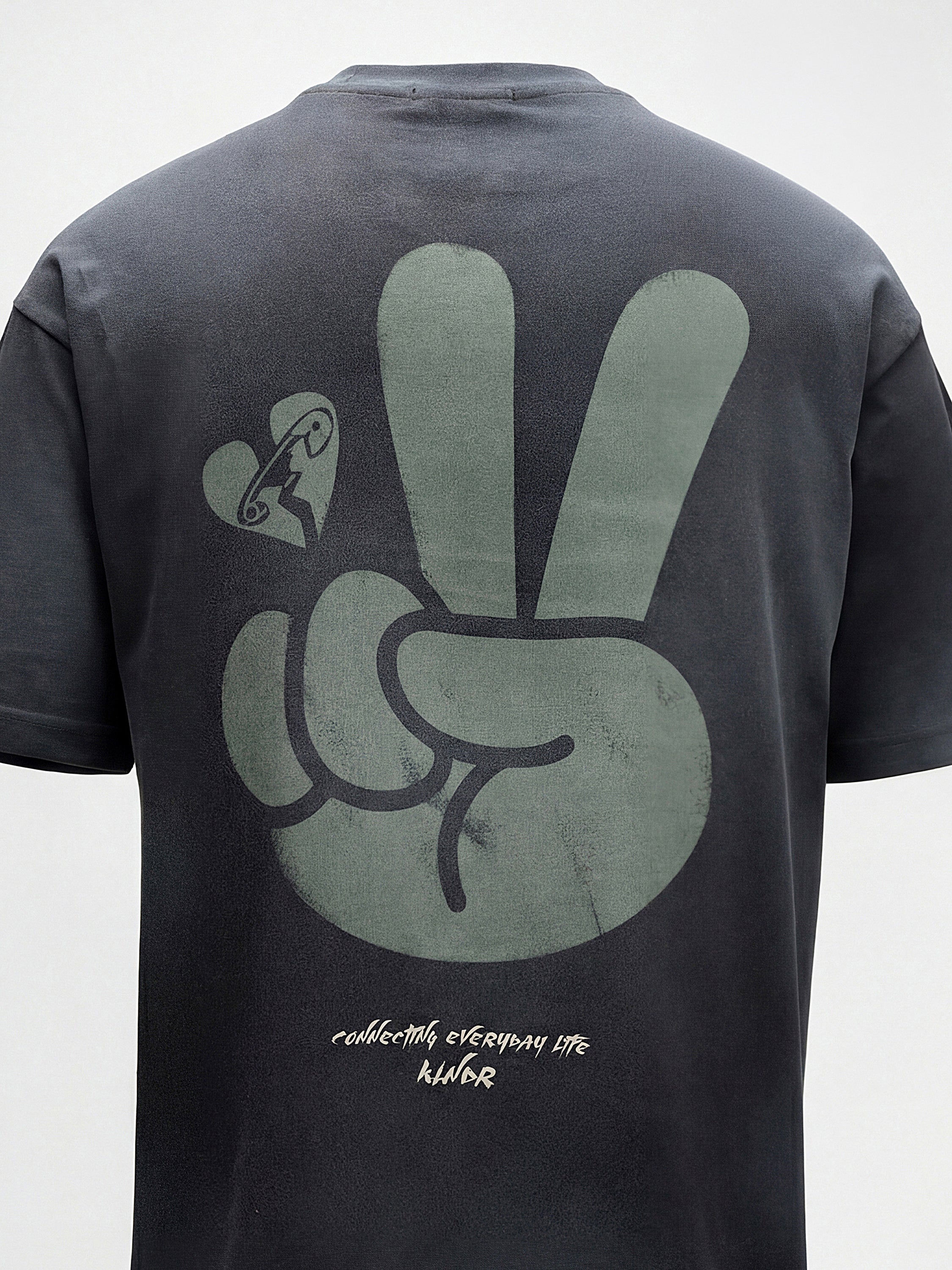 Highlander Men Black Printed Round Neck T-Shirt - Black - Image 1
