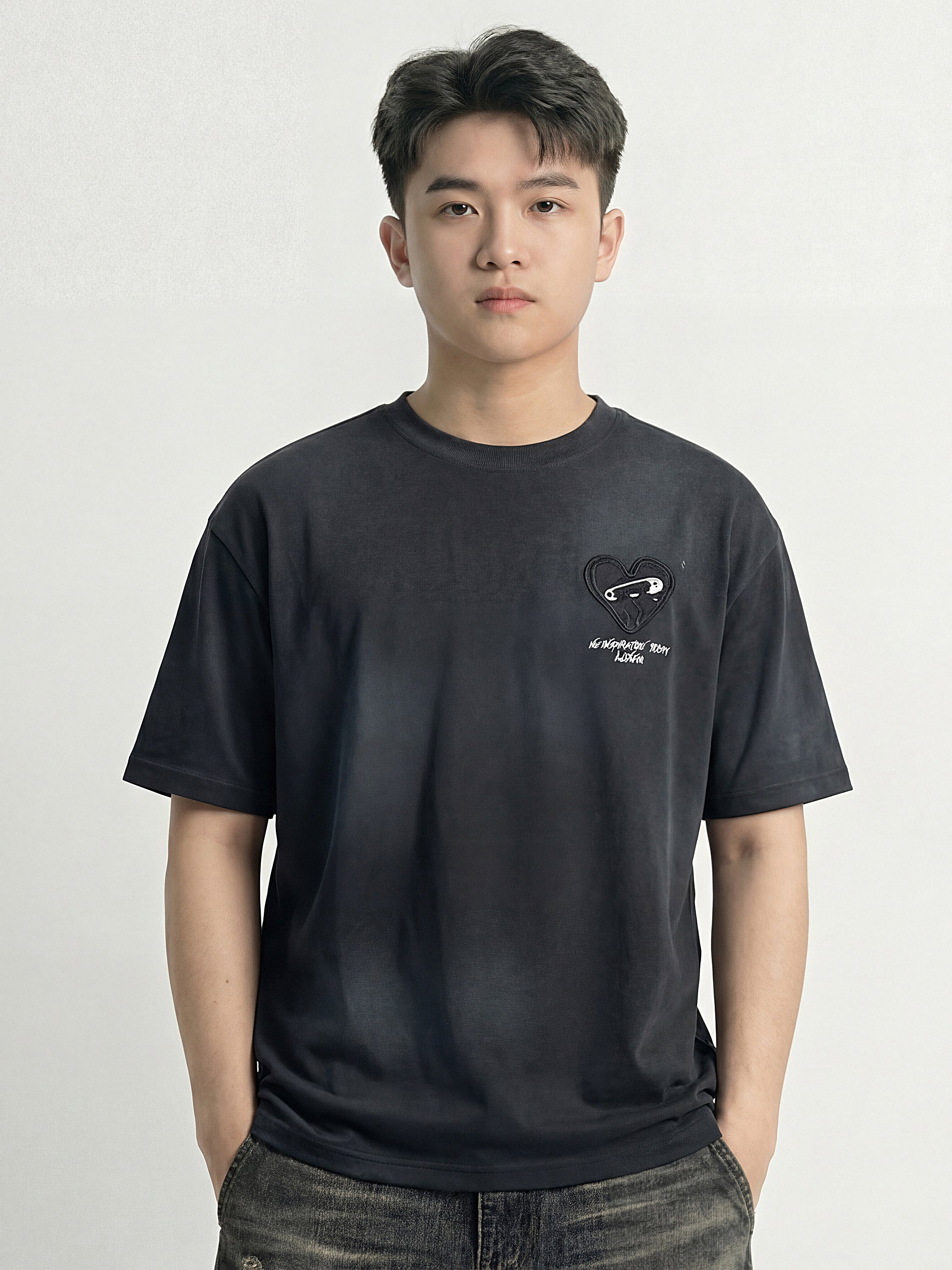 Highlander Men Black Printed Round Neck T-Shirt - Black - Image 5