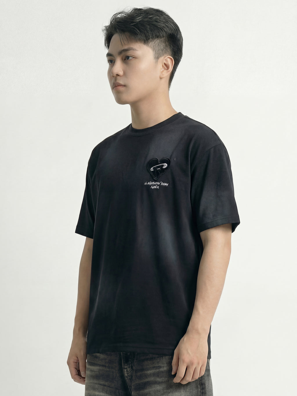 Highlander Men Black Printed Round Neck T-Shirt - Black - Image 6
