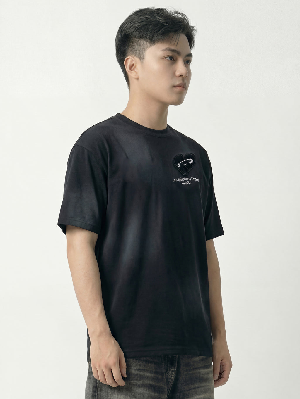 Highlander Men Black Printed Round Neck T-Shirt - Black - Image 7
