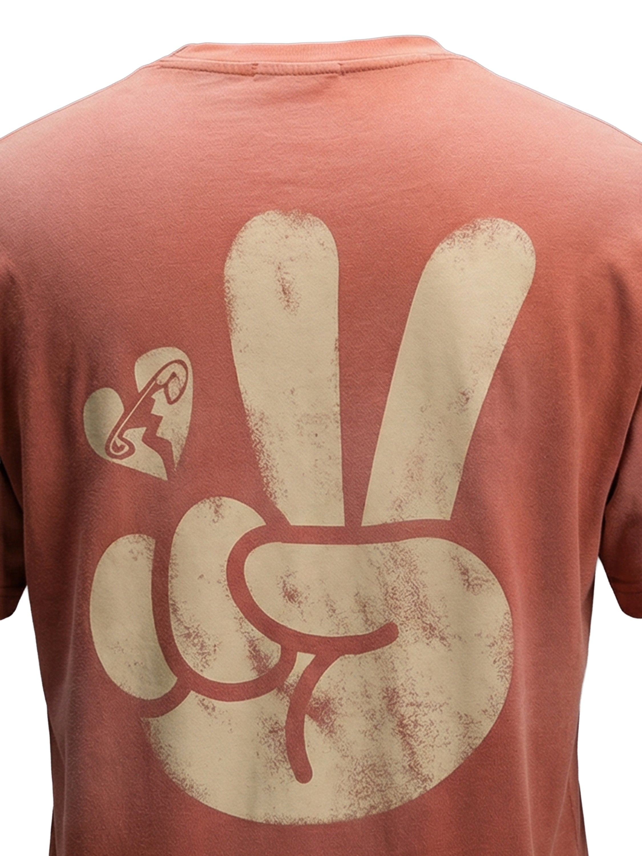 Highlander Men Pink Embroidered Round Neck T-Shirt - Pink - Image 1