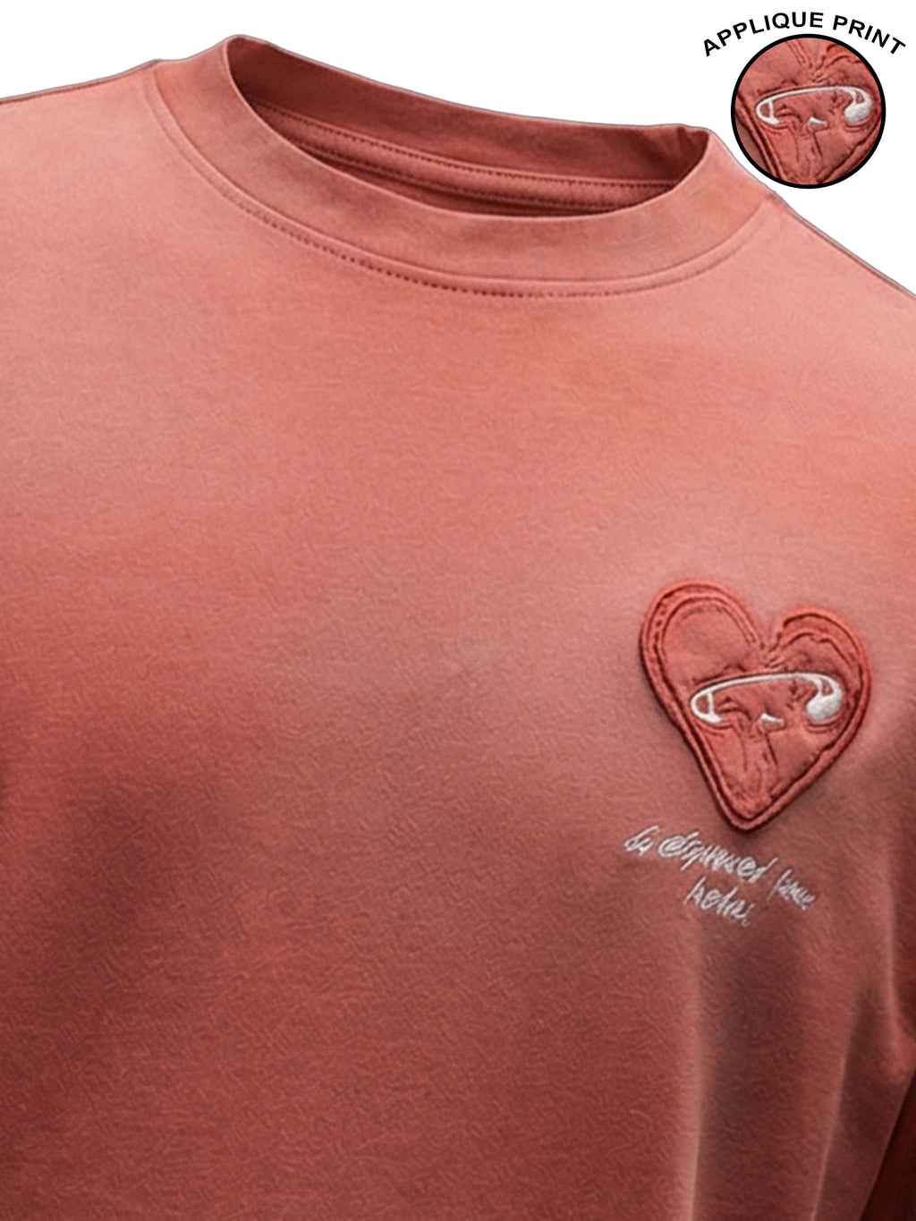 Highlander Men Pink Embroidered Round Neck T-Shirt - Pink - Image 3