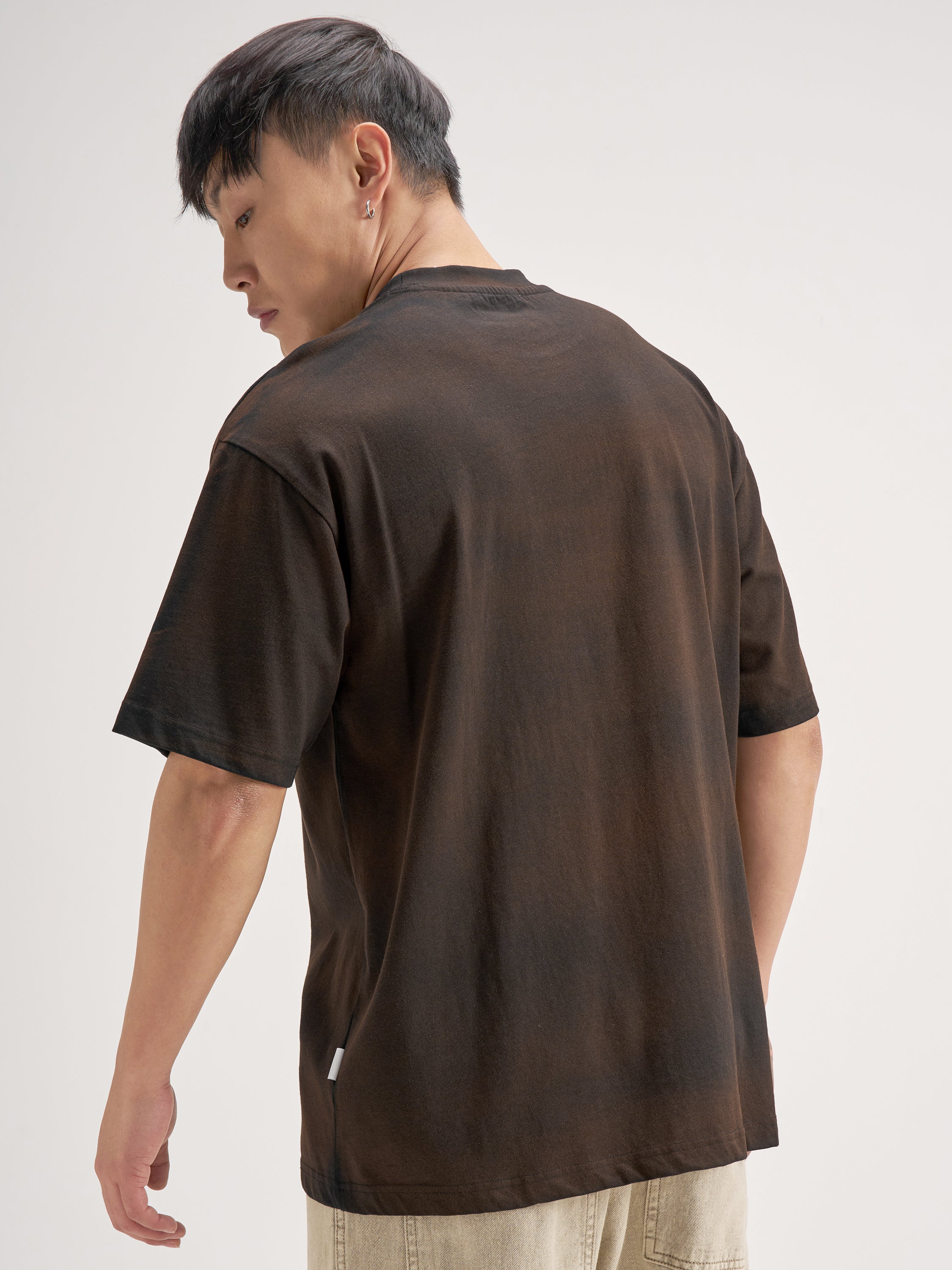 Highlander Men Black Printed Round Neck T-Shirt - Black - Image 3