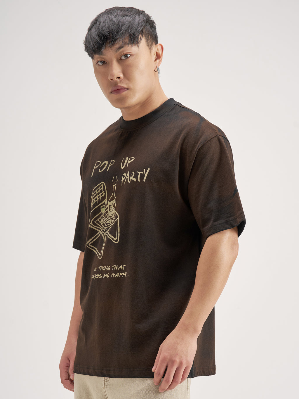 Highlander Men Black Printed Round Neck T-Shirt - Black - Image 4