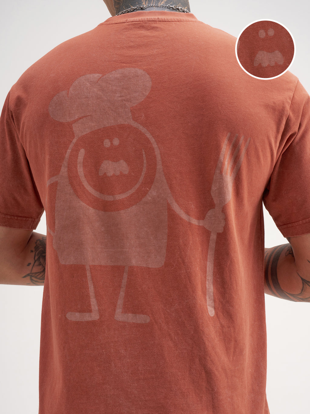 Highlander Men Rust Printed Round Neck T-Shirt - Rust - Image 5