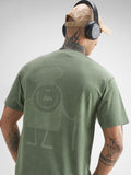 Highlander Men Green Printed Round Neck T-Shirt - Green - Image 1
