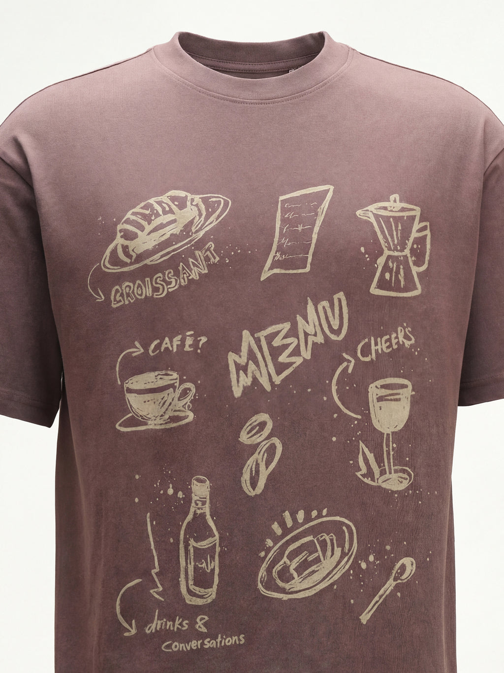 Highlander Men Brown Printed Round Neck T-Shirt - Brown - Image 1