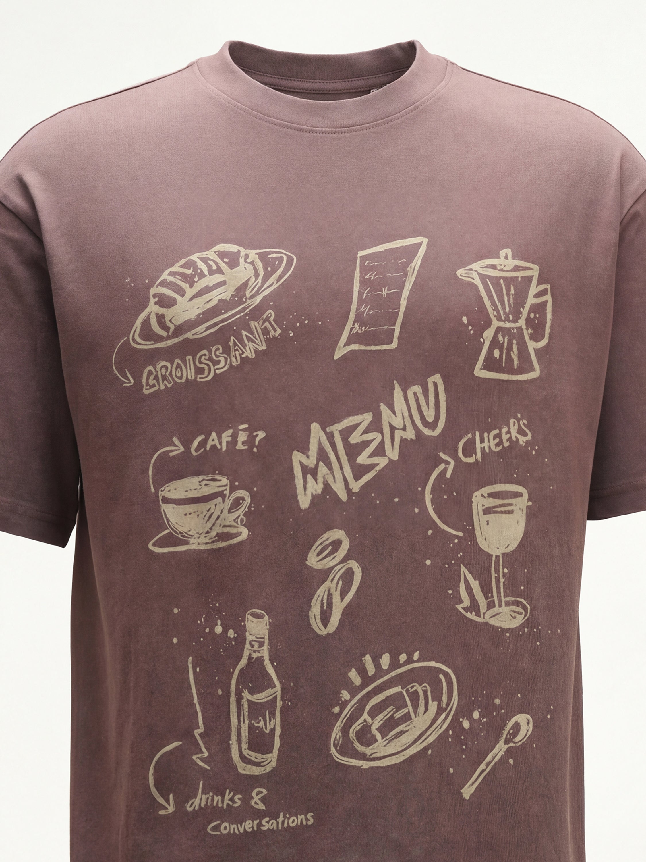 Highlander Men Brown Printed Round Neck T-Shirt - Brown - Image 1