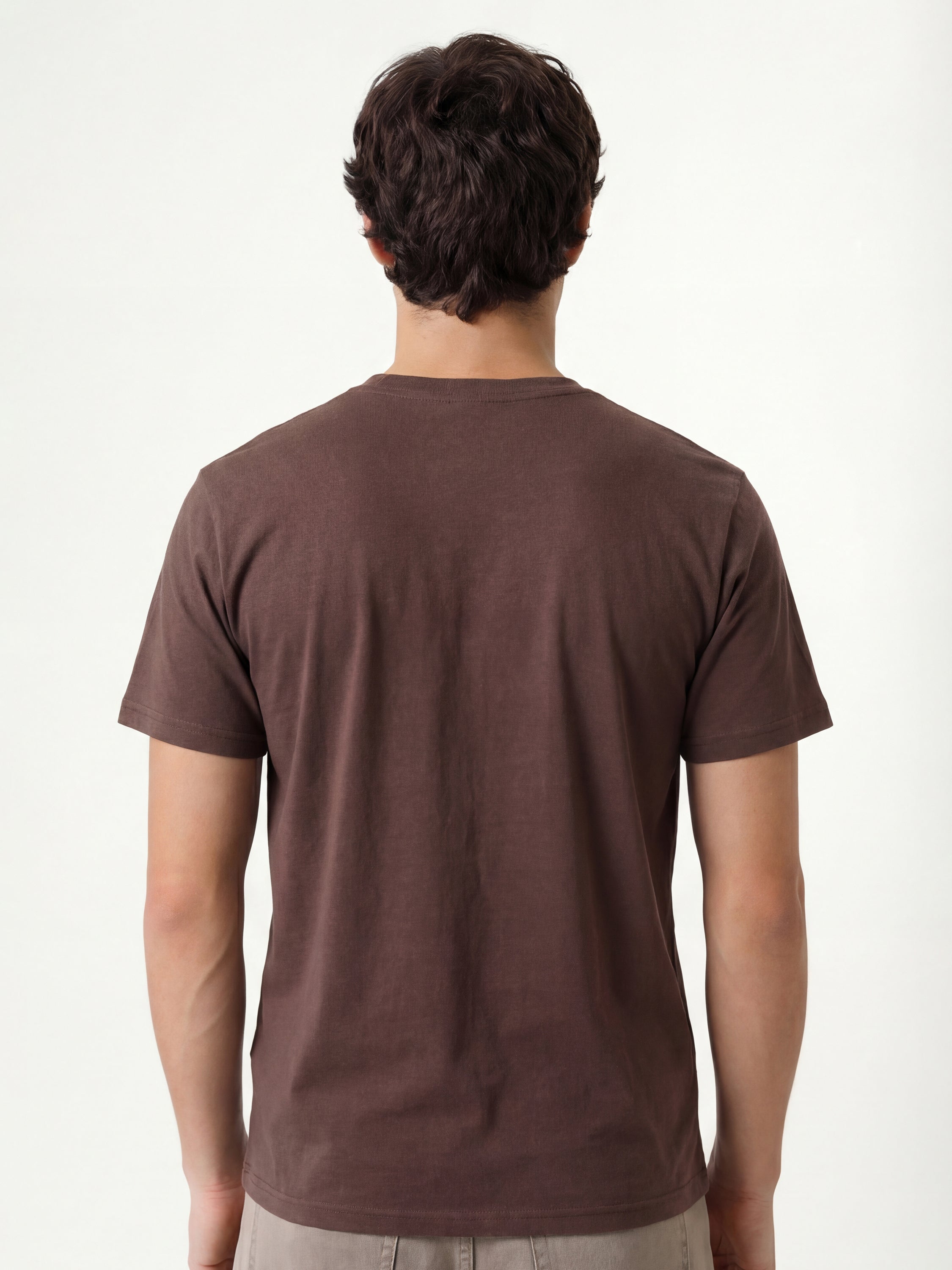 Highlander Men Brown Printed Round Neck T-Shirt - Brown - Image 5