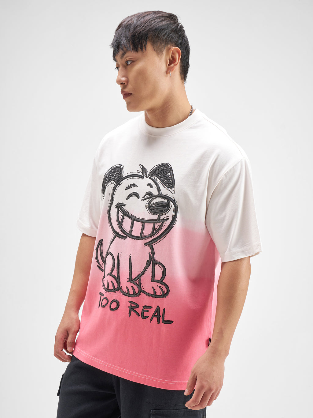 Highlander Men Pink Printed Round Neck T-Shirt - Pink - Image 4
