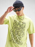 Highlander Men Green Printed Round Neck T-Shirt - Green - Image 1