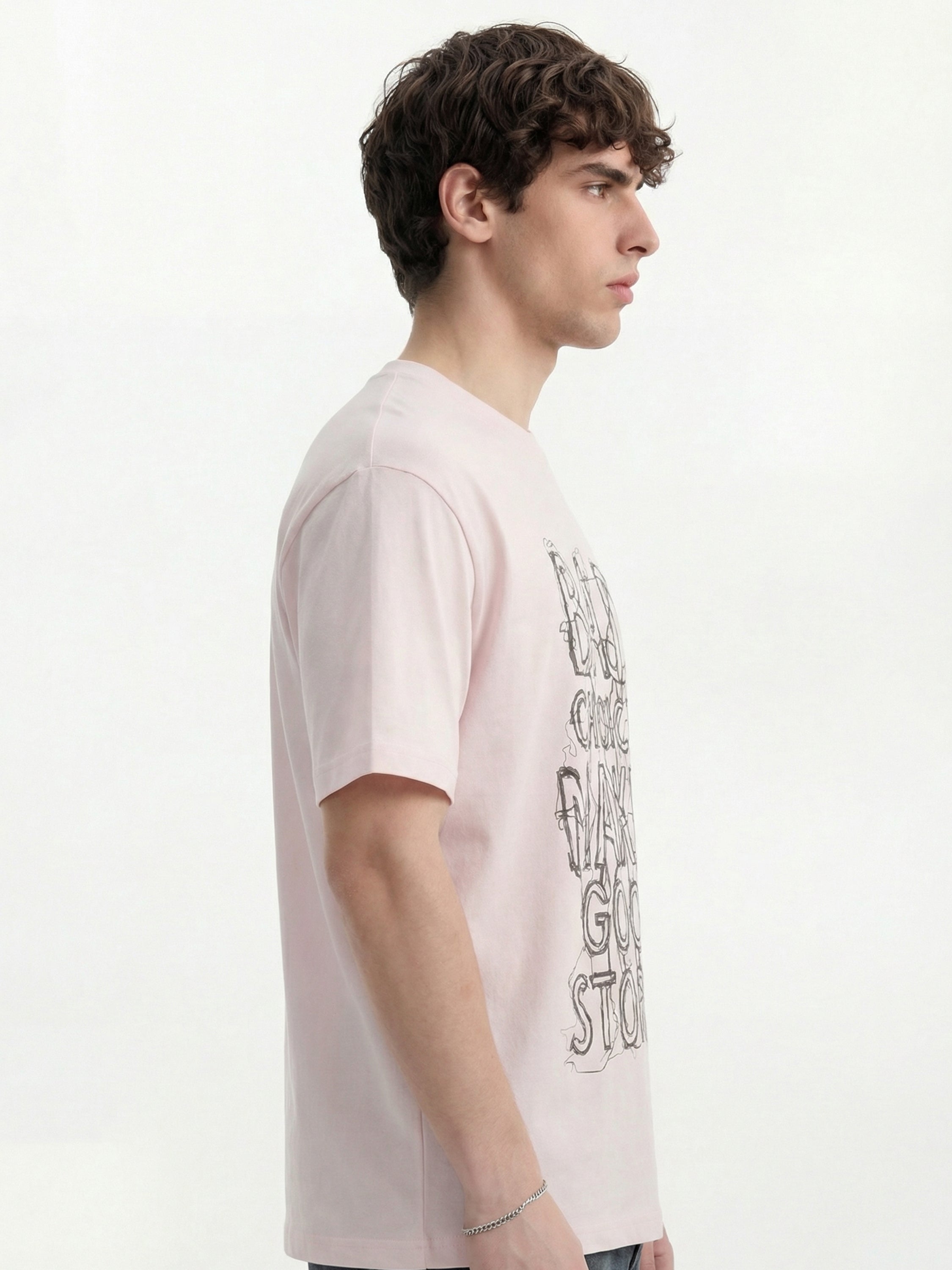Highlander Men Pink Printed Round Neck T-Shirt - Pink - Image 9