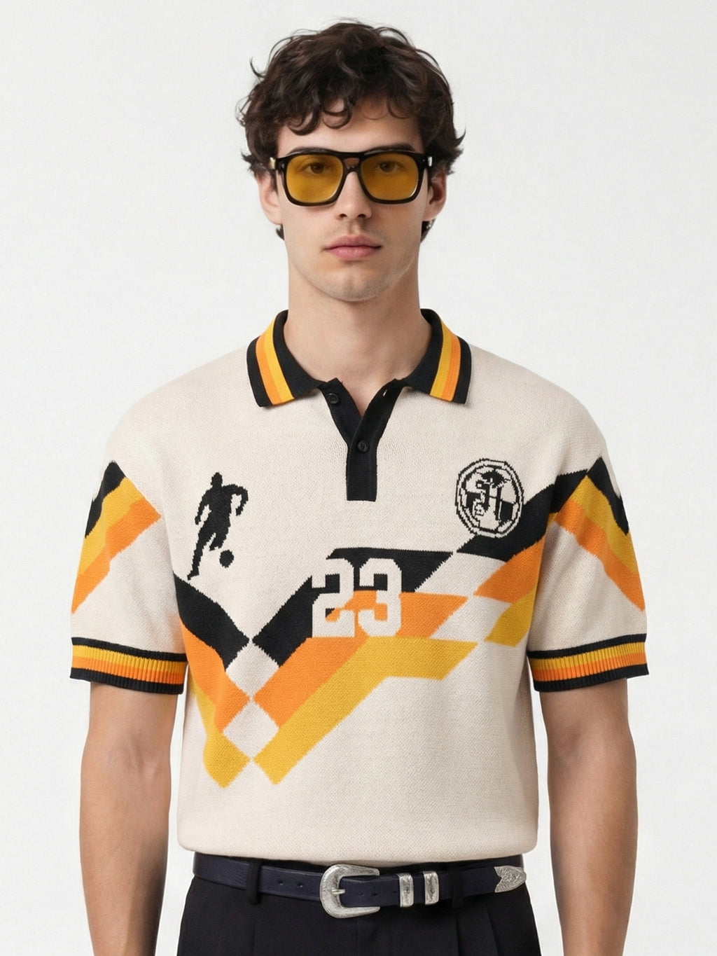 Highlander Men Multi Printed Polo Collar T-Shirt - Multi - Image 1