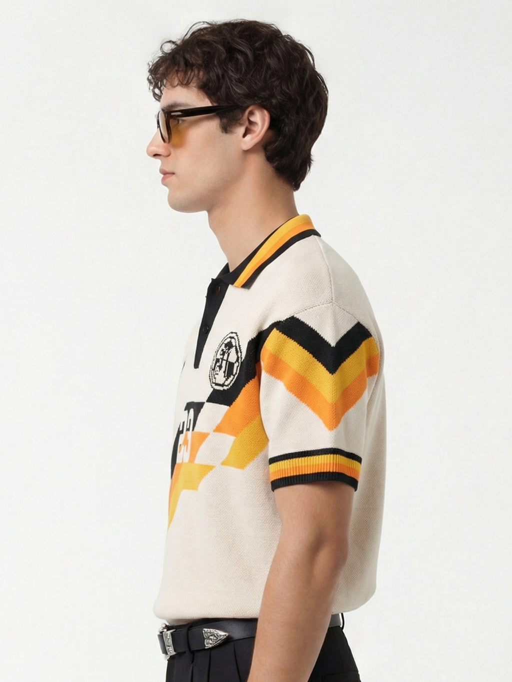 Highlander Men Multi Printed Polo Collar T-Shirt - Multi - Image 4