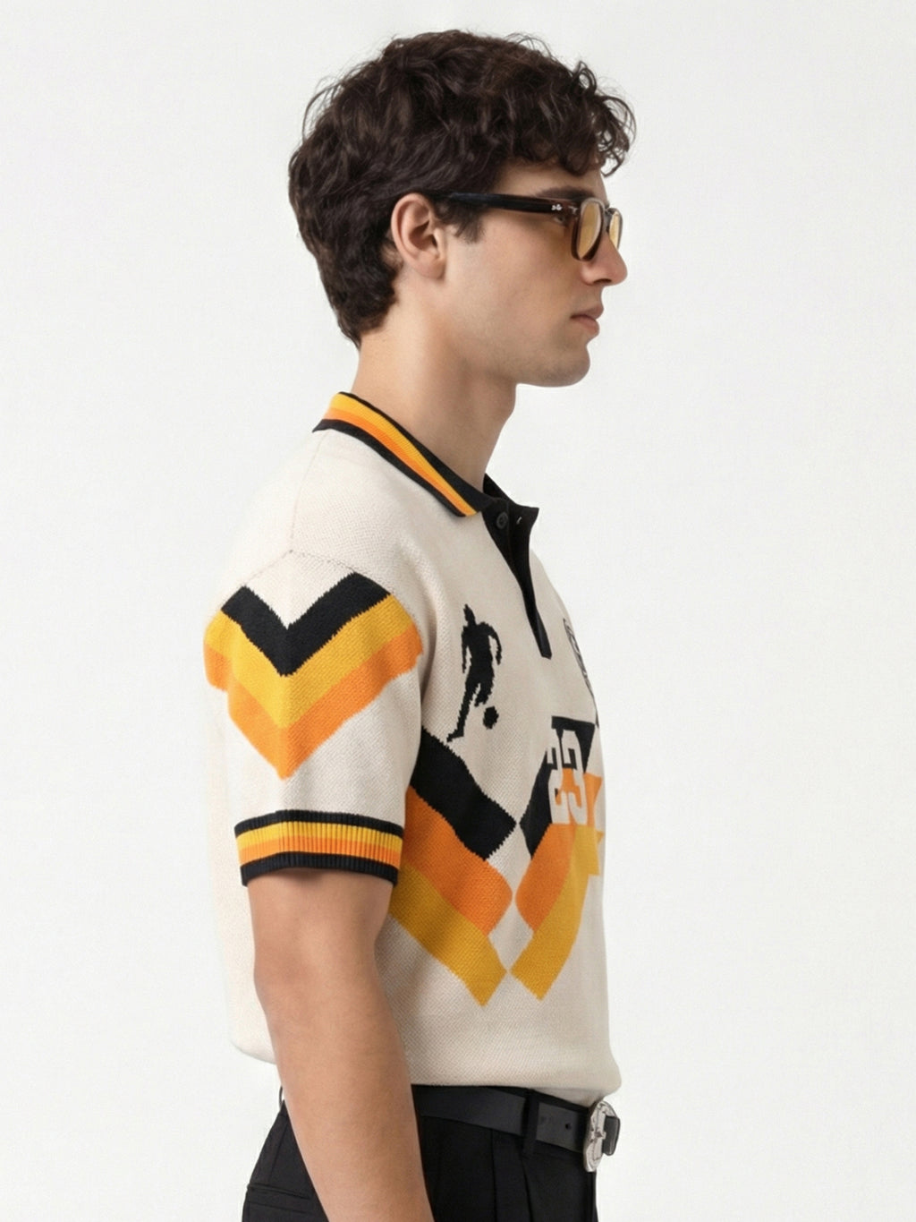 Highlander Men Multi Printed Polo Collar T-Shirt - Multi - Image 5
