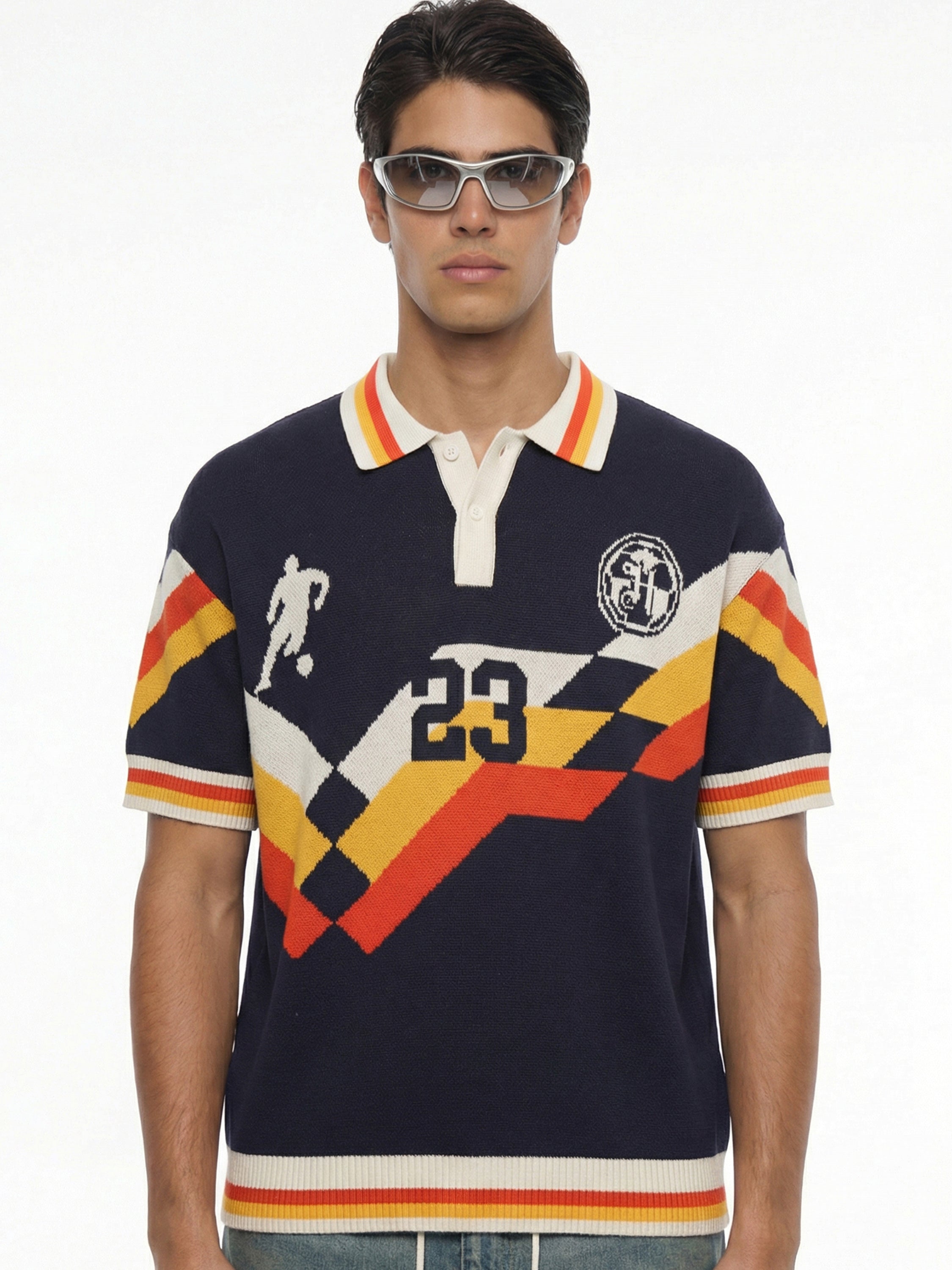 Highlander Men Multi Printed Polo Collar T-Shirt - Multi - Image 1